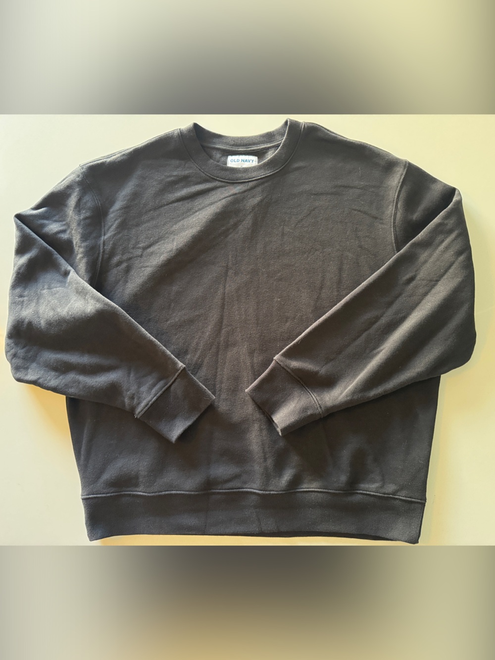 Old Navy Classic Black Crewneck Sweatshirt
